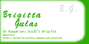 brigitta gulas business card